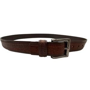 Carhartt Brown Leather Belt Size 42 Tough Enough for Pants